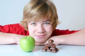 Obst oder Schokolade?