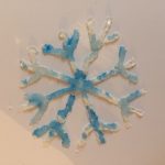 Schneeflocken-Salz-Bilder