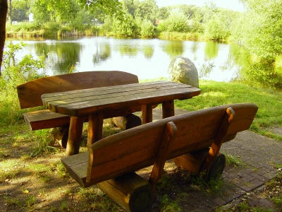 Der richtige Ort für das perfekte Picknick - in der Natur und am Gewässer. (Foto:Löwenzahn/pixelio.de)