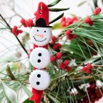 21.12. Kronkorken-Schneemänner basteln